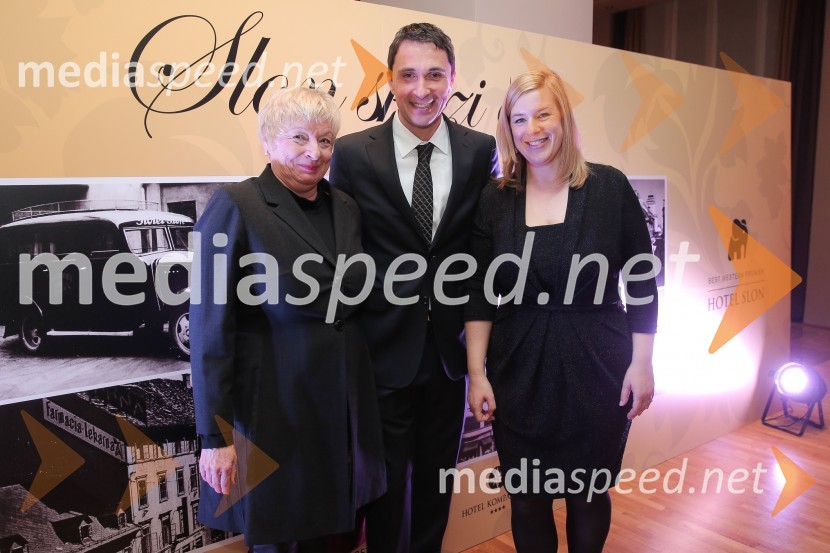  Gertrud Rantzen, predsednica Slovensko-nemške gospodarske zbornice;  Gregor  Jamnik, direktor hotela Slon;  Nataša  Keršič Razinger, direktorica hotela Kompas Tradicionalno srečanje poslovnih partnerjev hotelov Slon, Lovec in Kompas