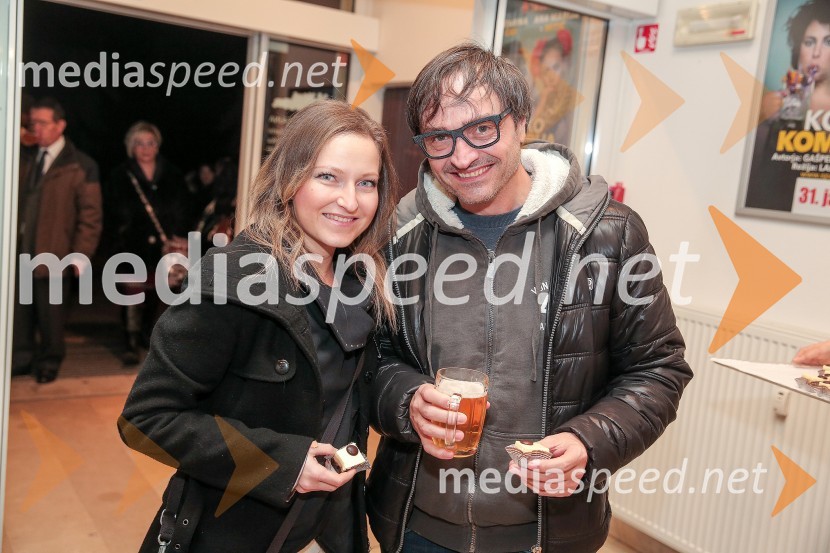  Anja Kontrec, novinarka;  Peter Pleser, DJ PeroKo ko komedija, premiera in VIP zabava