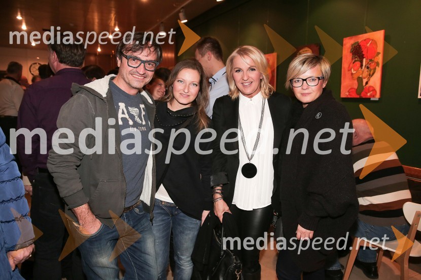  Peter Pleser, DJ Pero;  Anja Kontrec, novinarka;  Alenka Godec, pevka;  ... Ko ko komedija, premiera in VIP zabava