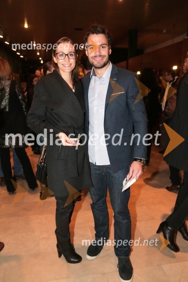  Ajda Rotar Urankar;  David Urankar, televizijski voditelj, manekenKo ko komedija, premiera in VIP zabava