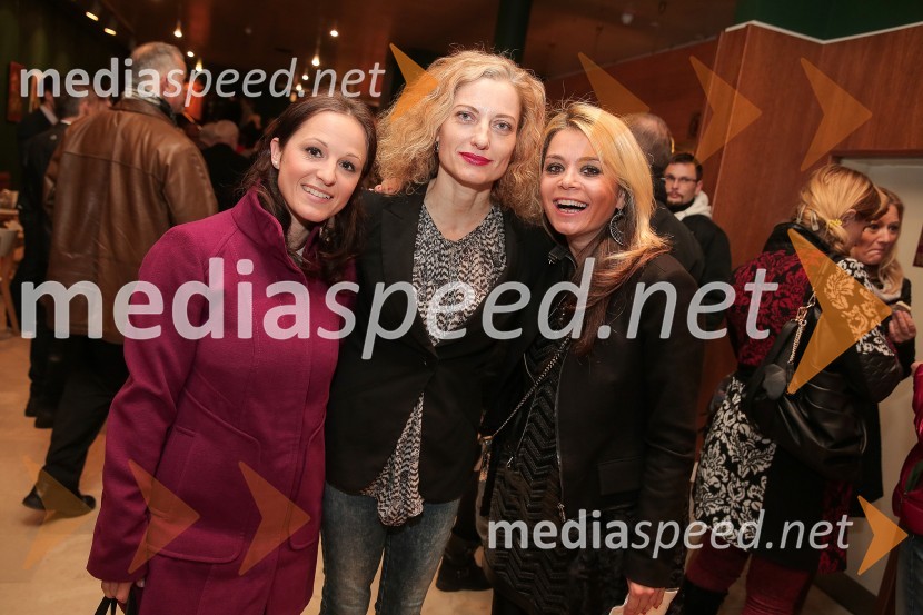  Mateja Dežman, novinarka;  Hermina Kovačič, svetovalka za odnose z javnostmi, Festival Ljubljana;  Nina Vipotnik, vodja marketinga, Emporium Ko ko komedija, premiera in VIP zabava