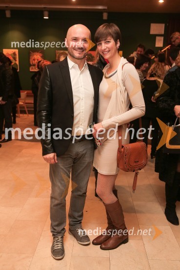  Branko Čakarmiš,  programski direktor Pro Plusa;  Katja Kovačič, PR POP tvKo ko komedija, premiera in VIP zabava