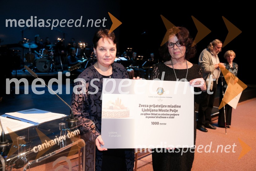  Vida  Petrovčič, novinarka, TV voditeljica, predsednica Lions klub Ljubljana;  Anita Ogulin, Zveza prijateljev mladine18. Veliki dobrodelni Lions ples