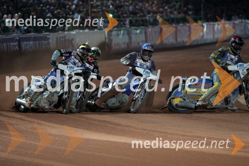 Bjarne Pedersen, Danska; Scott Nicholls, Velika Britanija; Roman Povazhny, Rusija in Stefan Andersson, ŠvedskaSPEEDWAY, Speedway Grand Prix - VN Italije 2005 dirka