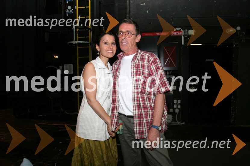 Mezzosopranistka Irena Petkova in Peter Krajnc, inspicient v Operi in baletu SNG MariborPeter Krajnc, inspicient v SNG Maribor