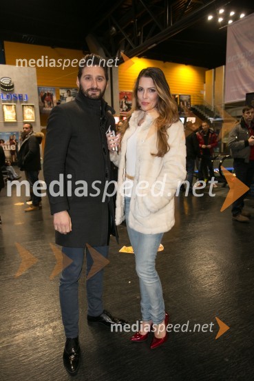  Danijel Utješanović, izvršni direktor Bled Film Festival;  Iris Mulej, manekenkaŠuplje priče, premiera filma