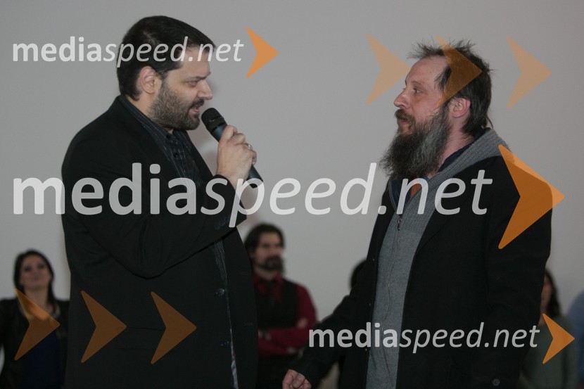  Iztok Gartner, igralec, moderator;  Adis Krećo, igralecŠuplje priče, premiera filma