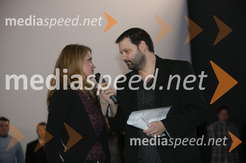  Sanja Gregorčič, igralka;  Iztok Gartner, igralec, moderatorŠuplje priče, premiera filma