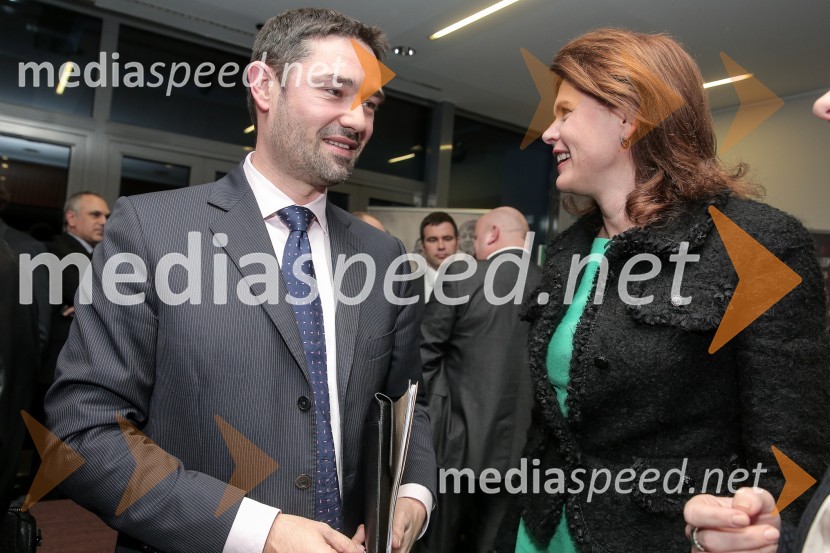  Janko Medja, predsednik uprave NLB d.d.; mag. Alenka Bratušek, nekdanja predsednica vlade Republike Slovenije, predsednica stranke Zavezništvo ABMlada managerka 2014 je Tanja Skaza