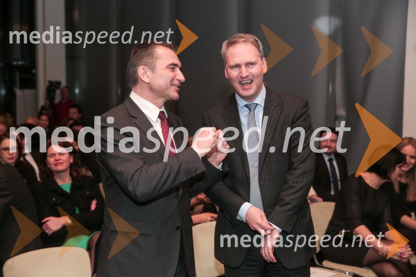  Janko  Veber, minister za obrambo;  Stefan Vavti, predsednik uprave UniCredit bankeMlada managerka 2014 je Tanja Skaza
