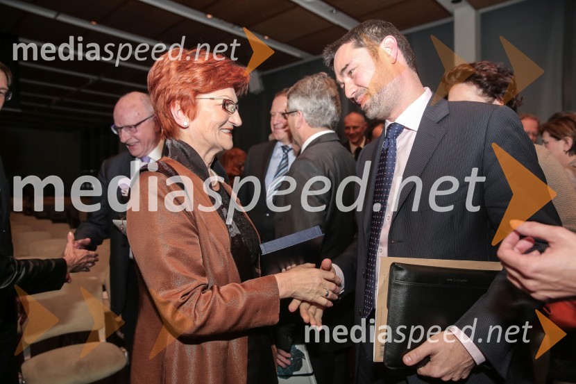 prof. dr.  Danica  Purg,  direktorica IEDC Poslovna šola Bled;  Janko Medja, predsednik uprave NLB d.d.Mlada managerka 2014 je Tanja Skaza