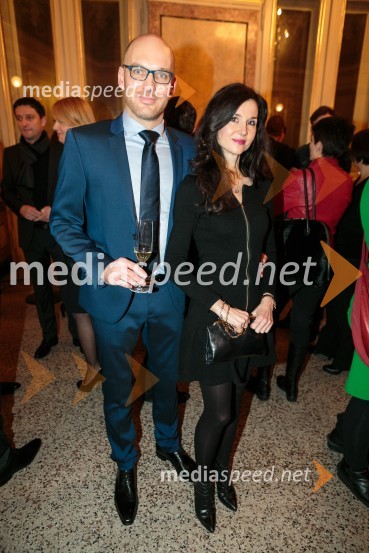  Urban  Korenjak, direktor trženja Europlakat; dr. dent. med. Branka Vran Benkovič, zobozdravnicaOutstanding 2014, podelitev nagrad