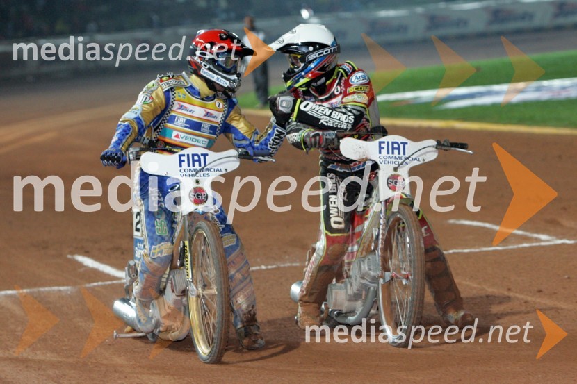 Tony Rickardsson, Švedska in Leigh Adams, AvstralijaSPEEDWAY, Speedway Grand Prix - VN Italije 2005 dirka