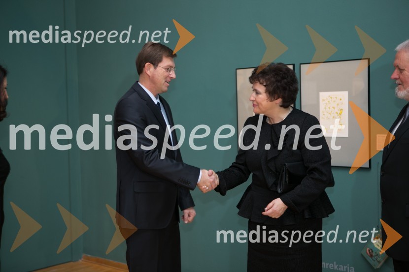 prof. dr. Miro Cerar, predsednik vlade Republike Slovenije; mag. Julijana Bizjak Mlakar, ministrica za kulturoPrešernova proslava ob kulturnem prazniku 2015