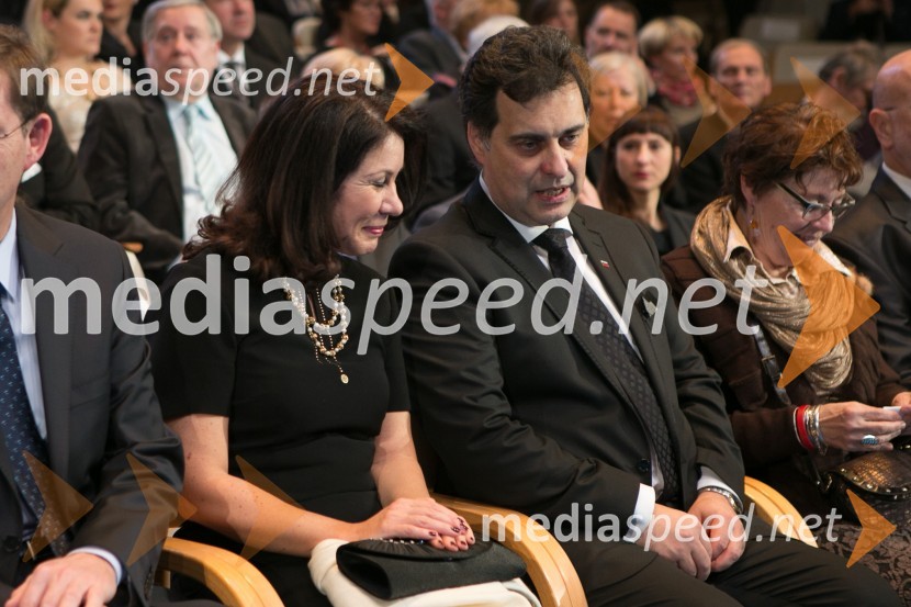  Vesna Arnšek;  Mitja Bervar, predsednik Državnega sveta Republike SlovenijePrešernova proslava ob kulturnem prazniku 2015