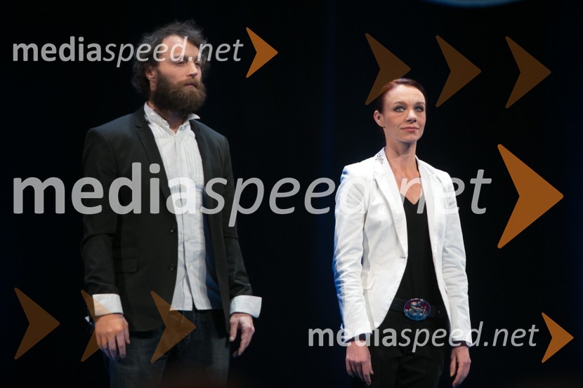  Gregor Luštek, igralec;  Rosana Hribar, plesalkaPrešernova proslava ob kulturnem prazniku 2015