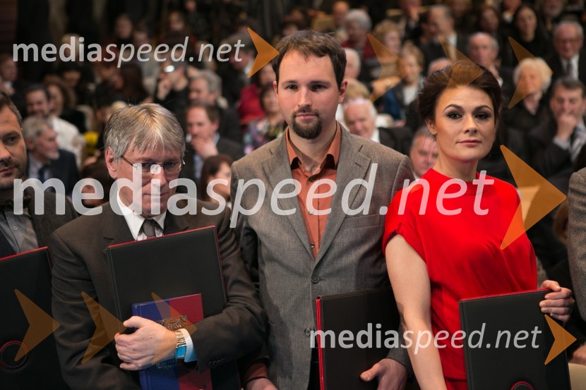  Marjan Strojan, prevajalec;  Vito Žuraj, skladatelj;  Pia Zemljič, igralkaPrešernova proslava ob kulturnem prazniku 2015