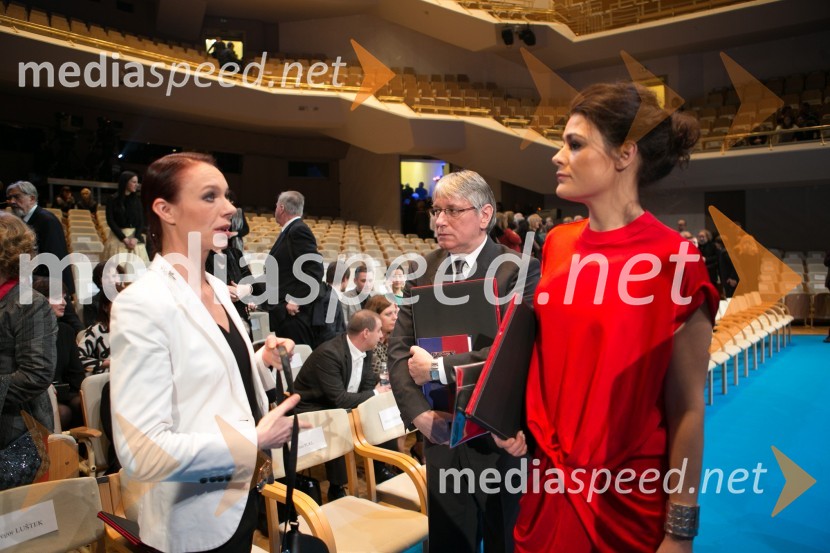  Rosana Hribar, plesalka;  Marjan Strojan, prevajalec;  Pia Zemljič, igralkaPrešernova proslava ob kulturnem prazniku 2015