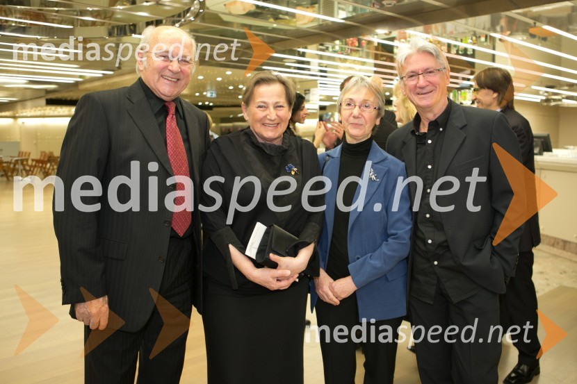  Janez  Mejač, nekdanji baletnik;  Katarina Lavš Mejač;  Maruša Vidmar, nekdanja balerina;  Vojko Vidmar, nekdanji baletnikPrešernova proslava ob kulturnem prazniku 2015