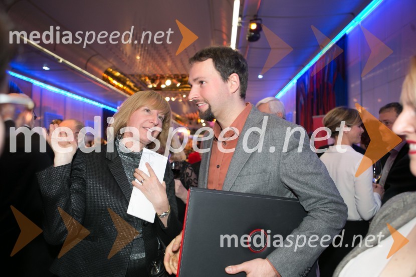  Mojca Menart, vodja založništva na RTV SLO;  Vito Žuraj, skladateljPrešernova proslava ob kulturnem prazniku 2015