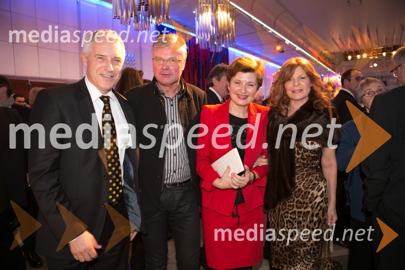  Stojan Binder, podpredsednik Državnega sveta;  Darko Sergan;  Jelka Binder;  Darja Kuhar Kotnik, soustanoviteljica in podpredsednica Društva za zdravje narodaPrešernova proslava ob kulturnem prazniku 2015