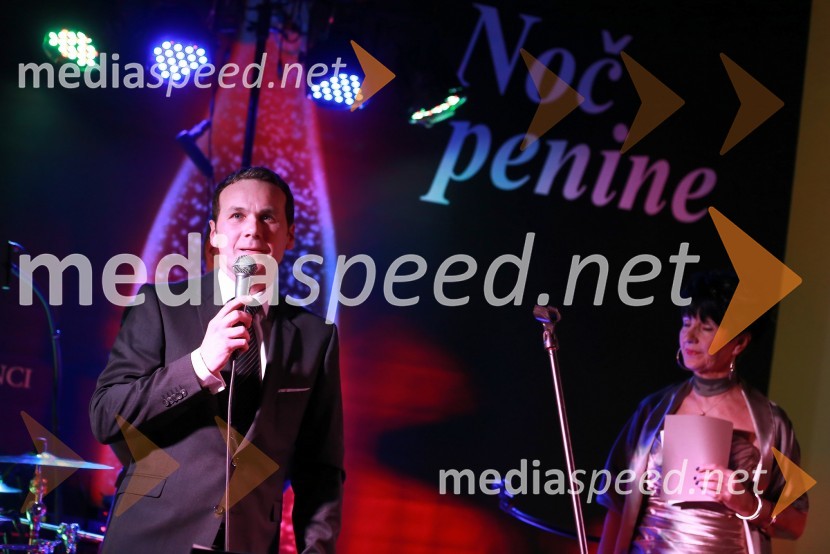  Borut Cvetkovič, direktor podjetja Radgonske gorice;  Silva Vrbnjak, moderatorka na Radio Maxi19. Noč penine 2015