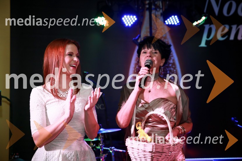  Nina Pušlar, pevka;  Silva Vrbnjak, moderatorka na Radio Maxi19. Noč penine 2015