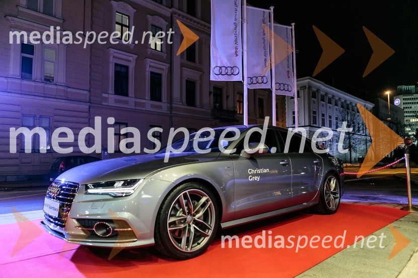 Petdeset odtenkov sive, VIP predpremiera filma, Audi A7 sportbackPetdeset odtenkov sive, VIP predpremiera filma