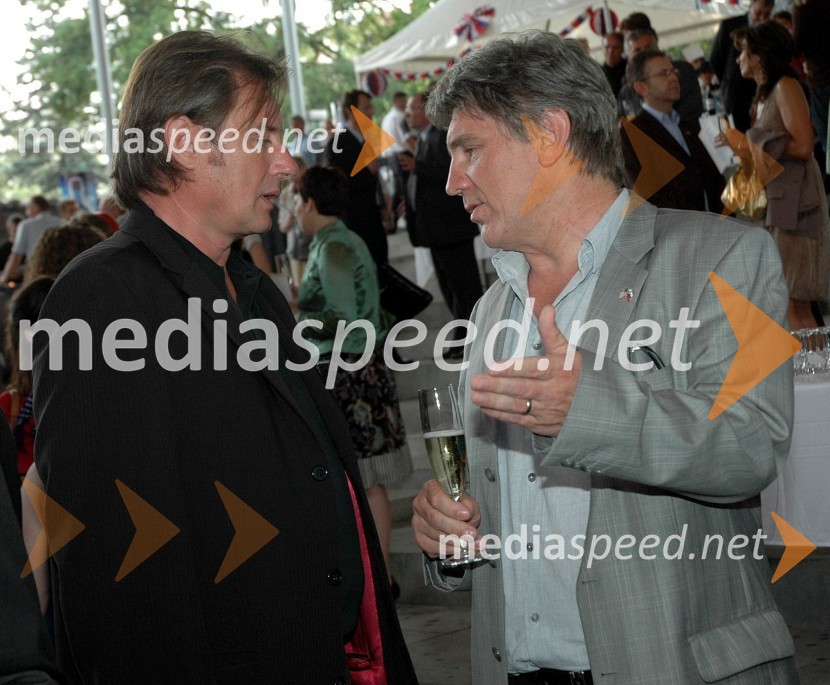 Vladimir Rukavina Gogo, direktor Narodnega doma Maribor in Miro Petek, poslanec SDSSprejem ameriškega veleposlaništva ob dnevu ameriške neodvisnosti