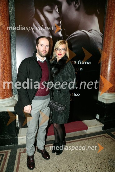  Dejan David Kemperl, revija Golf Club;  Blanka Košmerlj, NLB SkladiPetdeset odtenkov sive, VIP predpremiera filma