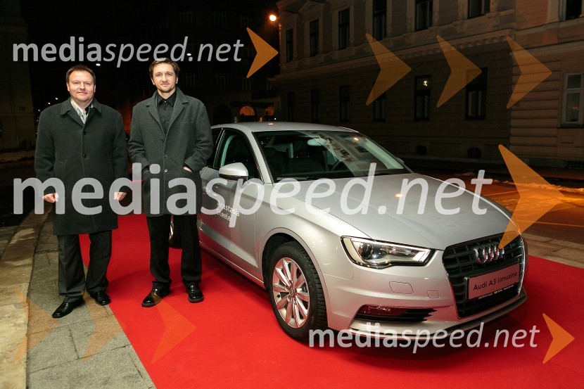  Samo Pagon, vodja marketinga znamke Audi pri podjetju Porsche Slovenija d.o.o.;  Andrej Novak, direktor kino distribucije in marketinga Karantanija CinemasPetdeset odtenkov sive, VIP predpremiera filma