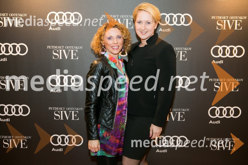  Simona Podlipny, marketing Porsche Slovenija d.o.o;  Janina Erhart DragošPetdeset odtenkov sive, VIP predpremiera filma