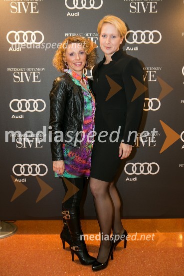  Simona Podlipny, marketing Porsche Slovenija d.o.o;  Janina Erhart DragošPetdeset odtenkov sive, VIP predpremiera filma