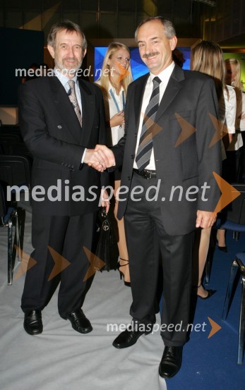 Dr. Anton Perenič in dr. Borut Bratina, nagrajenca UM ob tridesetletnici30 let univerze v Mariboru