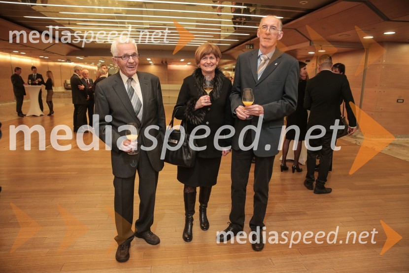  Janez Ponebšek;  Sandra Orel;  Vojko Orel, upokojeni bivši direktor Javnega zavoda za šport Nova Gorica50. podelitev Bloudkovih priznanj za leto 2014