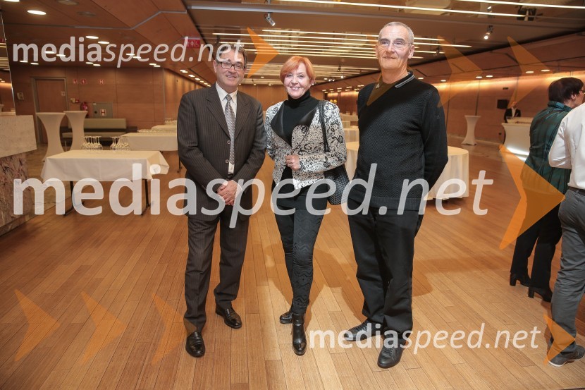 dr. Milan Čoh; dr. Meta Zagorc, plesna sodnica;  Niko Basarič, plesni strokovnjak in sodnik50. podelitev Bloudkovih priznanj za leto 2014