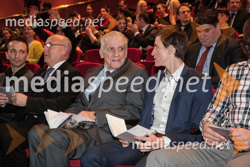  Sašo Bertoncelj, telovadec;  Bogdan Gabrovec, predsednik Olimpijskega komiteja Slovenije, predsednik Judo zveze Slovenije;  Miklavž Sever, športni delavec;  Peter  Prevc, smučarski skakalec50. podelitev Bloudkovih priznanj za leto 2014