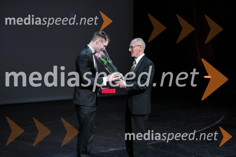  Miha Vodičar, plesalec;  Miroslav Cerar, nekdanji gimnastičar, predsednik Odbora za podeljevanje Bloudkovih priznanj50. podelitev Bloudkovih priznanj za leto 2014