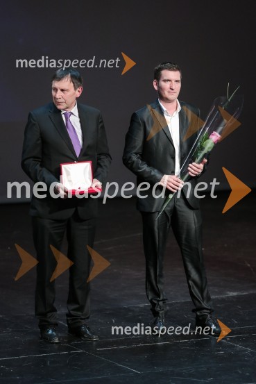  Peter Budin, član upravnega odbora ND Adria;  Erik Kovic, predsednik ND Adria50. podelitev Bloudkovih priznanj za leto 2014