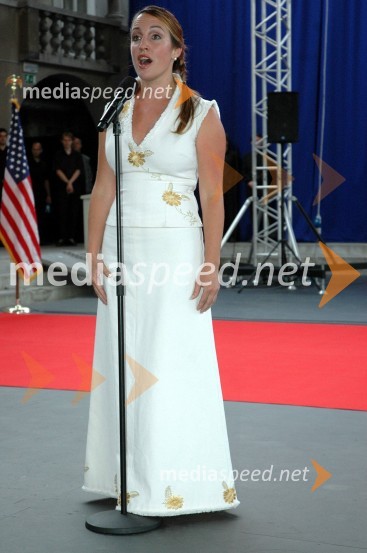 Eva Hren, pevkaSprejem ameriškega veleposlaništva ob dnevu ameriške neodvisnosti