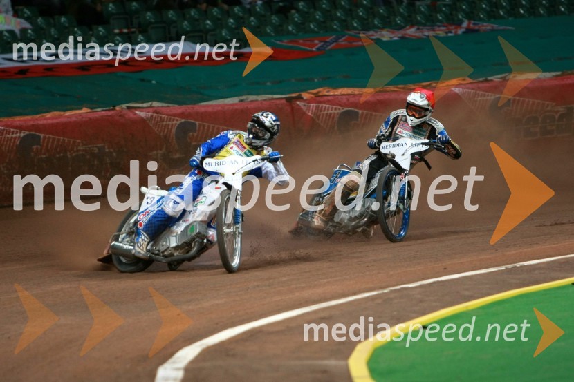 Nicki Pedersen (Danska) in Matej Žagar (Slovenija)SPEEDWAY GRAND PRIX, VN Velike Britanije 2007