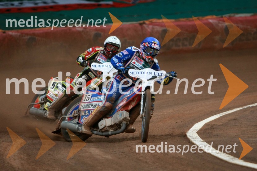 Leigh Adams (Avstralija) in Chris Harris (Velika Britanija)SPEEDWAY GRAND PRIX, VN Velike Britanije 2007