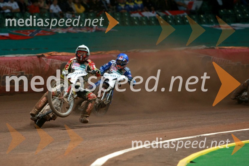 Leigh Adams(Avstralija) in Chris Harris (Velika Britanija)SPEEDWAY GRAND PRIX, VN Velike Britanije 2007