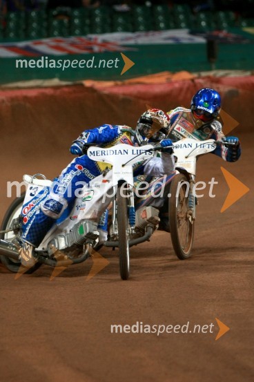 Nicki Pedersen (Danska), Tomasz Gollob (Poljska)SPEEDWAY GRAND PRIX, VN Velike Britanije 2007