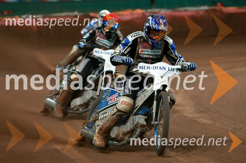 Matej Žagar ( Slovenija) in Andreas Jonsson (Švedska)SPEEDWAY GRAND PRIX, VN Velike Britanije 2007
