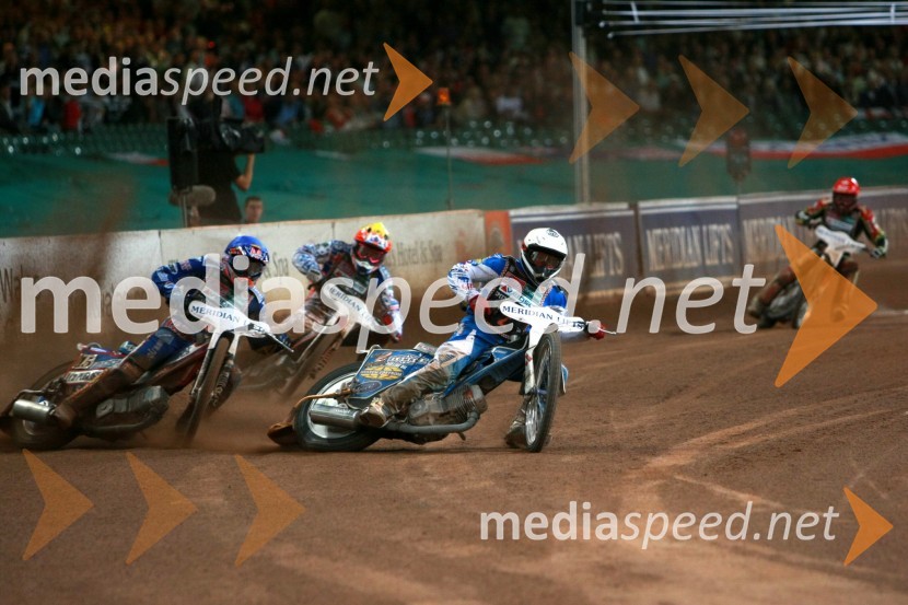 Chris Harris (Velika Britanija), Jason Crump (Avstralija), Greg Hancock (ZDA) in Leigh Adams (Avstralija)SPEEDWAY GRAND PRIX, VN Velike Britanije 2007