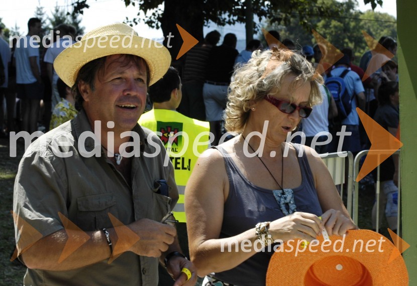 Pero Lovšin, glasbenik z ženo DarjoSvetovni pokal na divjih vodah v Tacnu