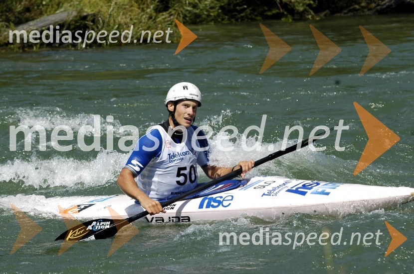 Jure Meglič, kajakašSvetovni pokal na divjih vodah v Tacnu