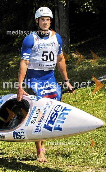 Jure Meglič, kajakašSvetovni pokal na divjih vodah v Tacnu