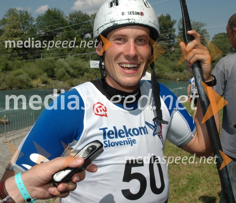 Jure Meglič, kajakašSvetovni pokal na divjih vodah v Tacnu